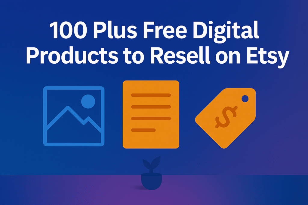 100 Plus Free Digital Products to Resell on Etsy
