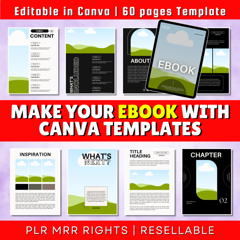 Free 60 Editable Canva Ebook and Workbook Templates