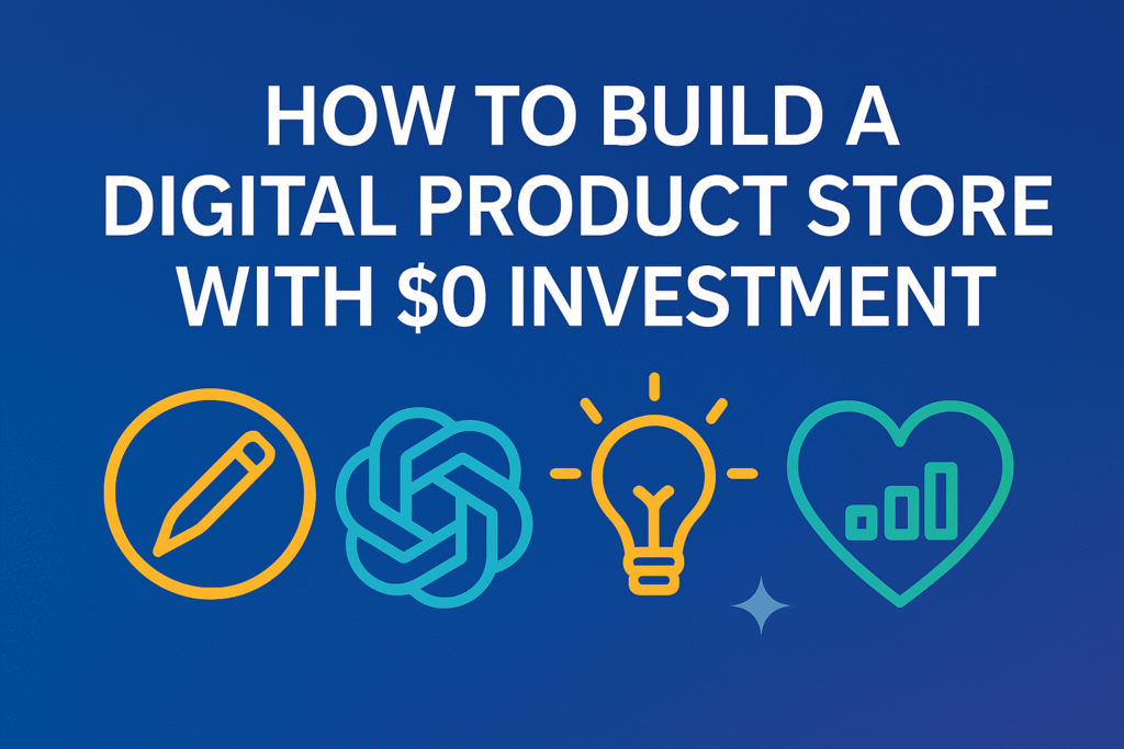 Digital Product Store with $0 Investment