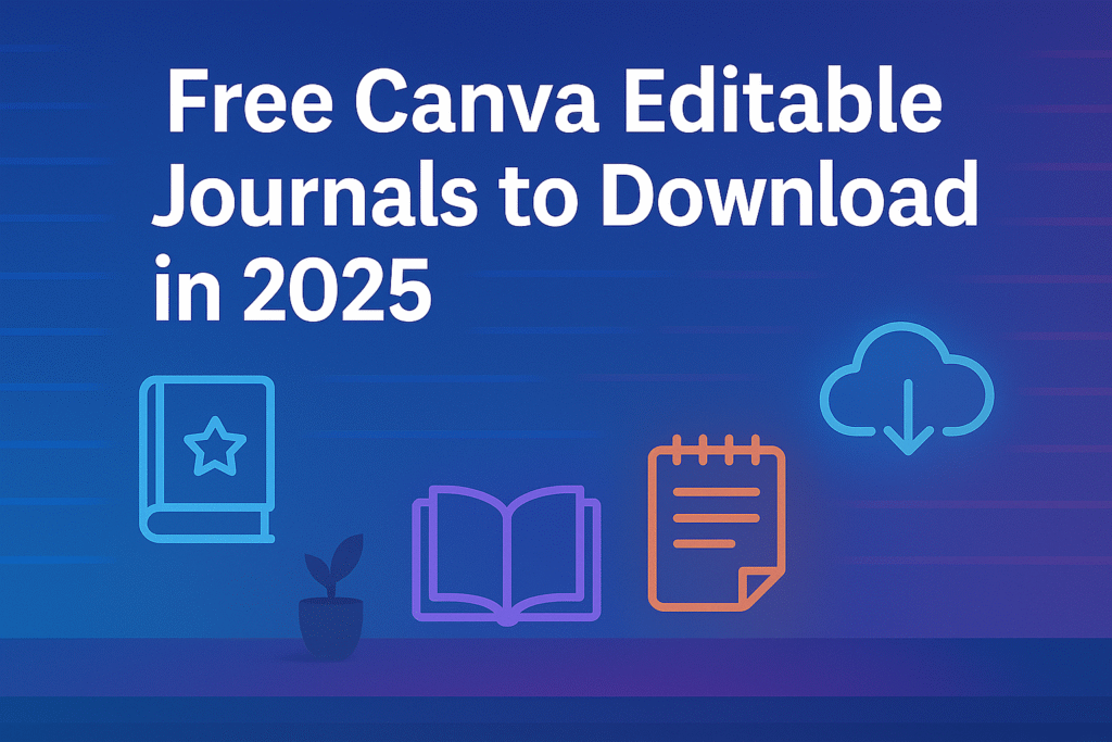 Free Canva Editable Journals