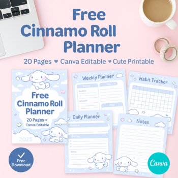 Free Cinnamo Roll Planner