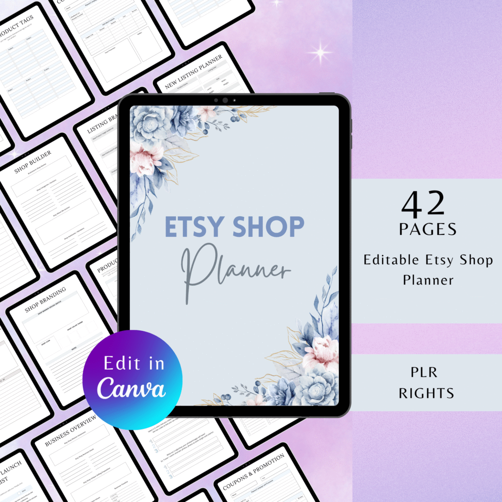 Free Etsy shop planner