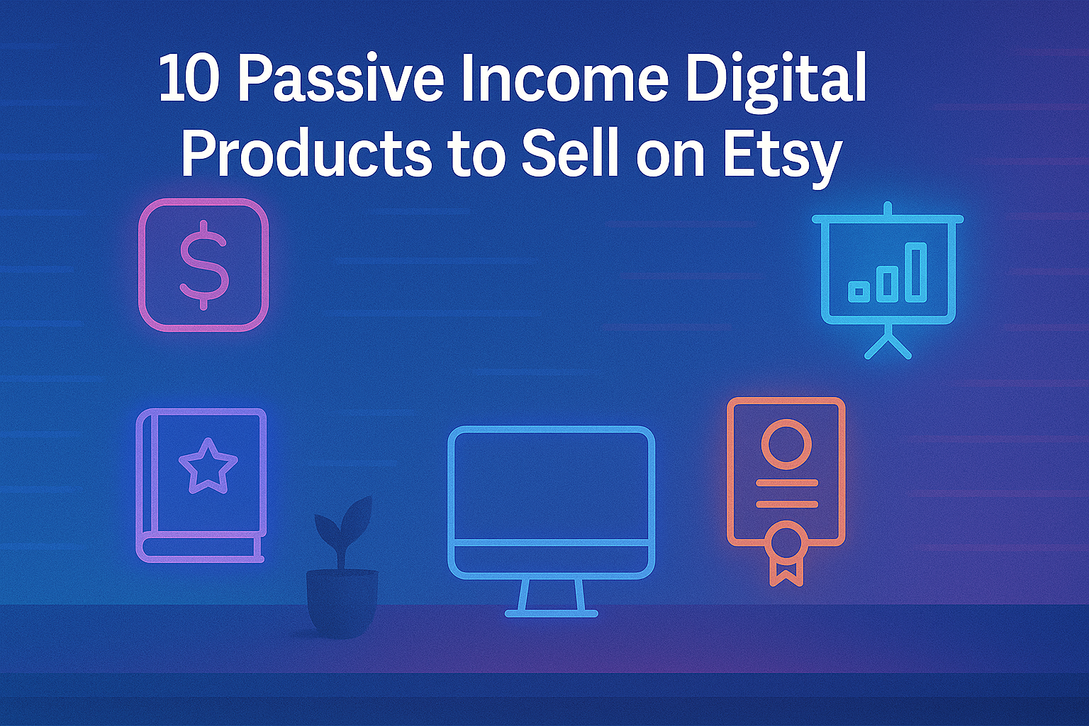Passive income digital products to sell on Etsy
