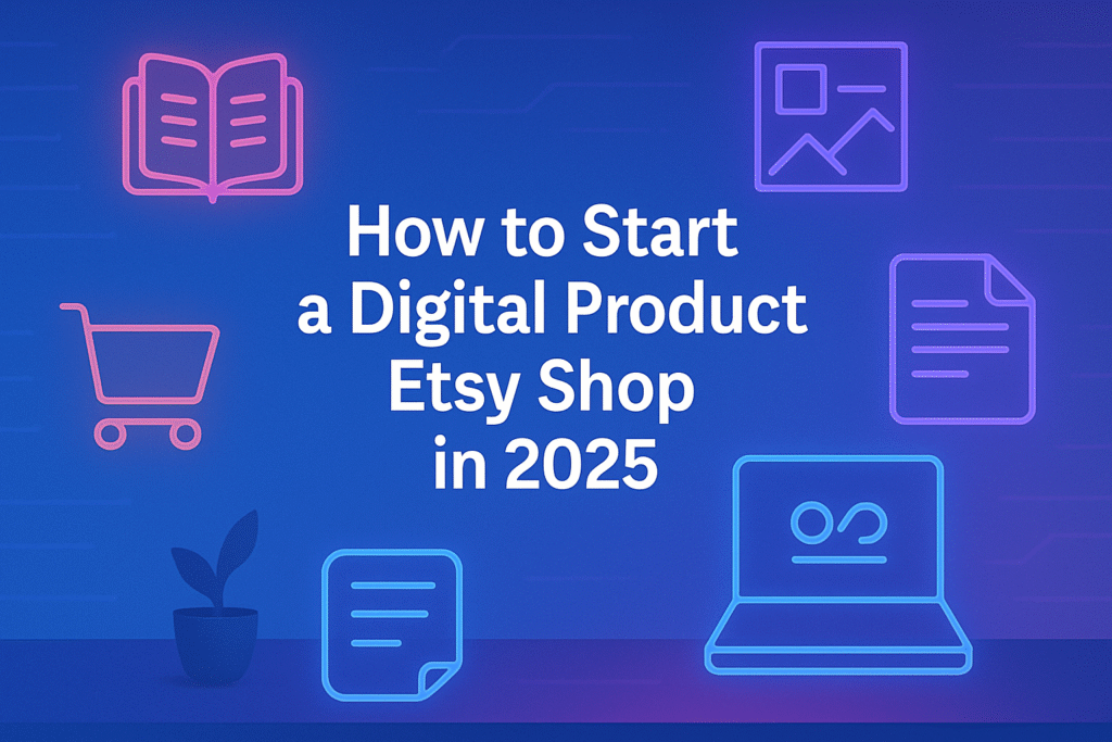 how to start a digital product Etsy shop in 2025