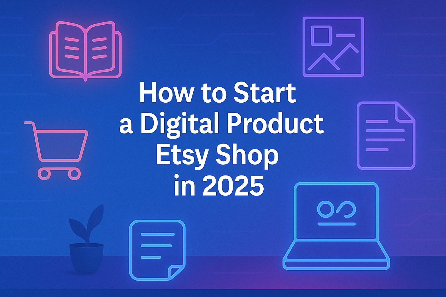 how to start a digital product Etsy shop in 2025