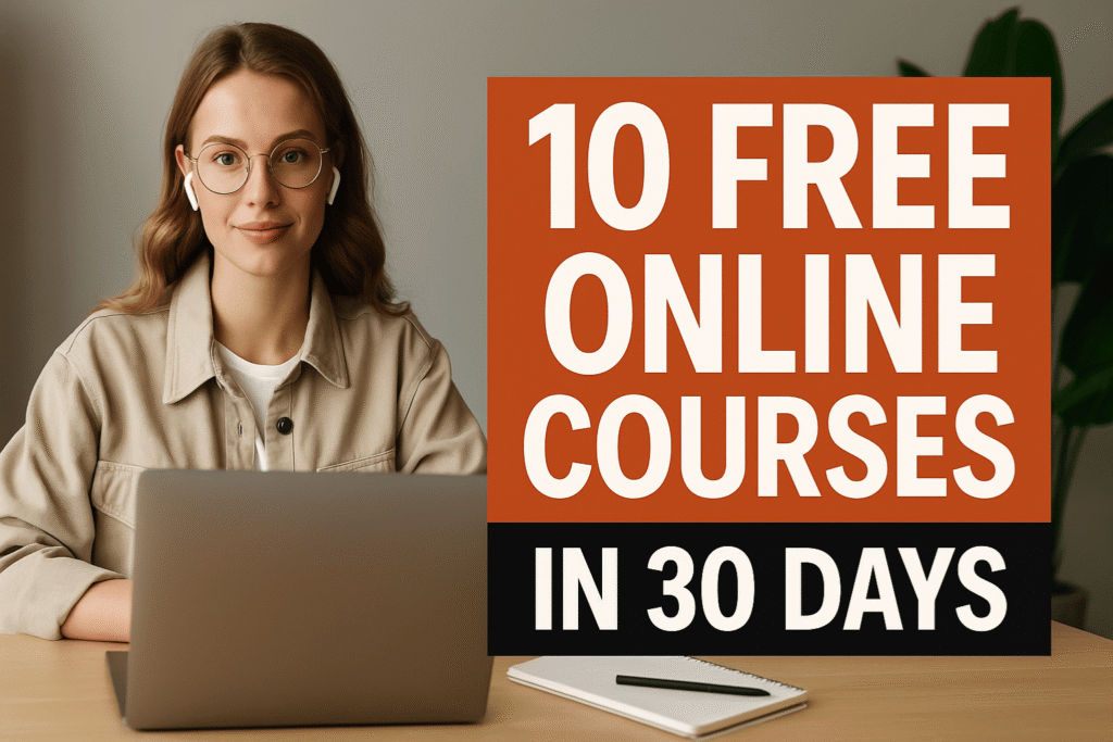 10 Free Online Courses That Will Upgrade Your Skills in 30 Days