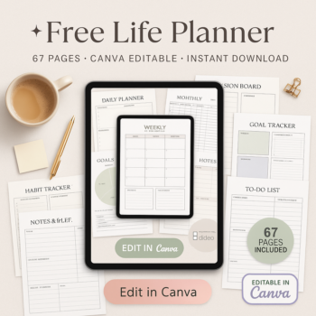 Free 67 Page Life Planner
