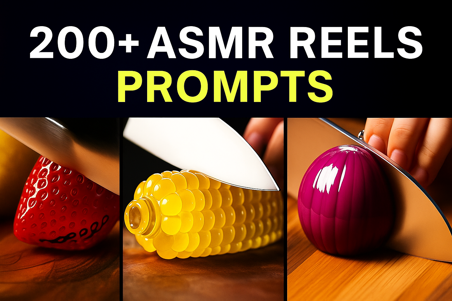 Free ASMR Reels Prompts Bundle Glass Cutting Reels
