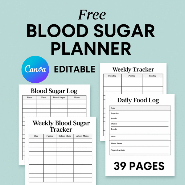 Free Blood Sugar Planner