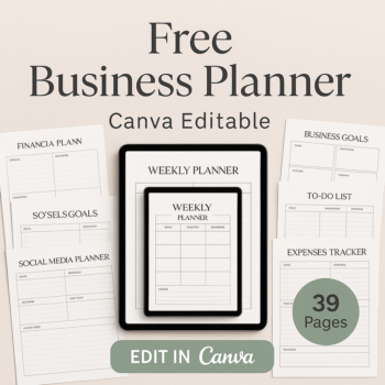 Free Business Planner 39 Pages