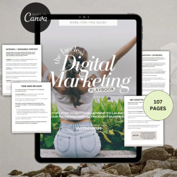Free Faceless Digital Marketing Playbook