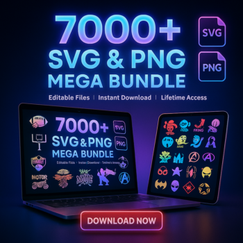 7000+ SVG & PNG Mega Bundle