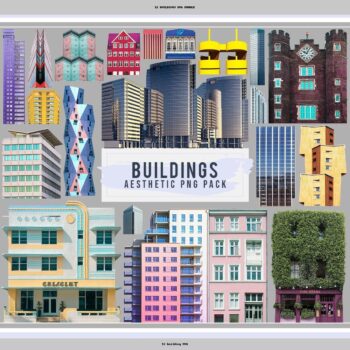 12 BUILDINGS PNG