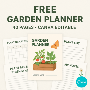 Free Garden Planner 40 Pages