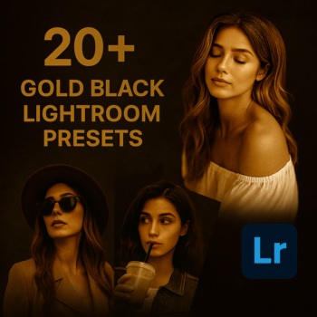 20+ Gold Black Lightroom Presets