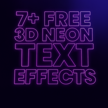 7+ Free 3D Neon Text Effects