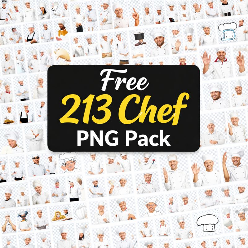 Free 213 Chef PNG Pack