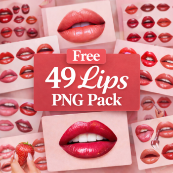 Free 49 Lips PNG Pack