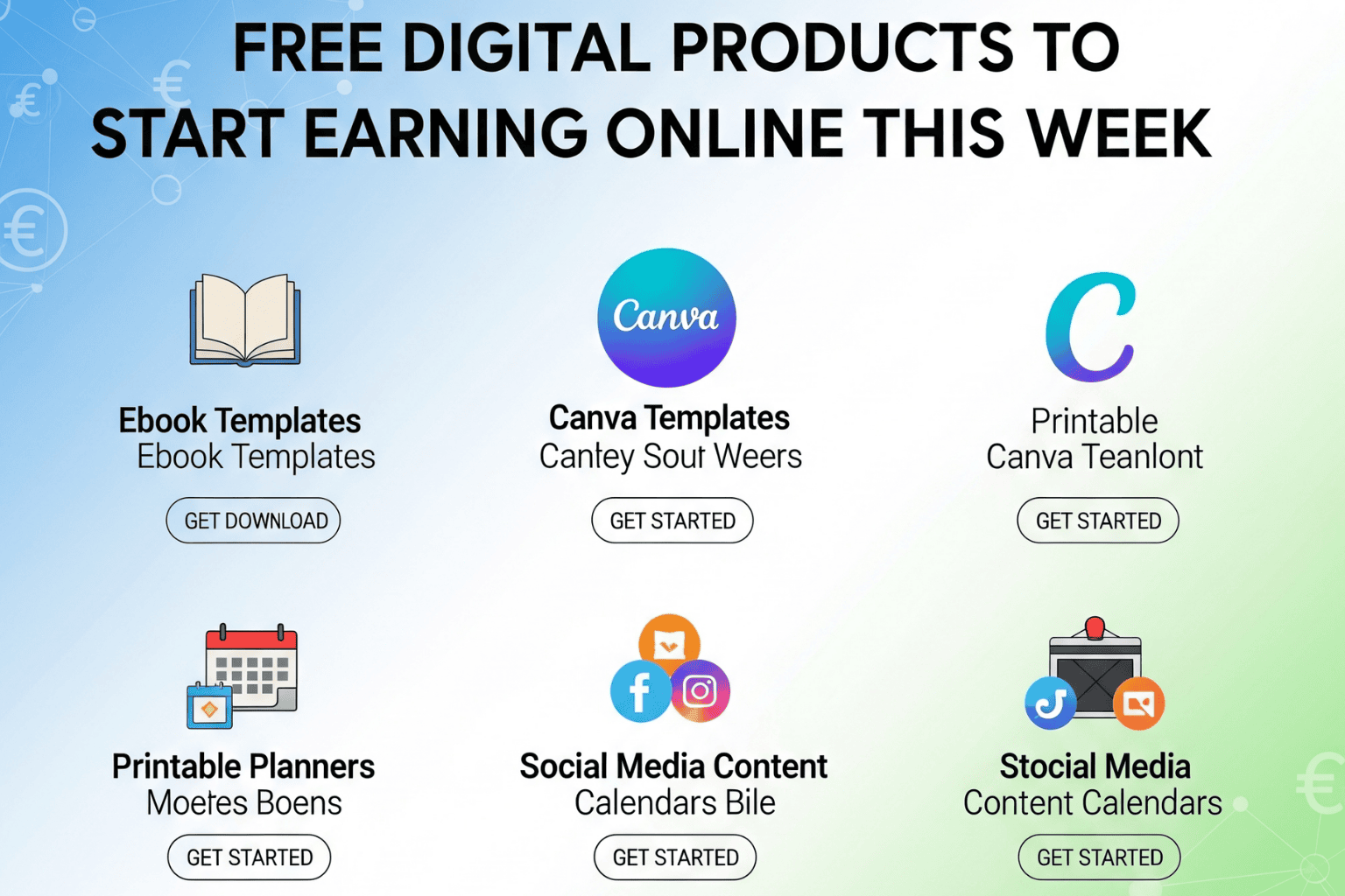 Free Digital Products to Start Earning Online This Week