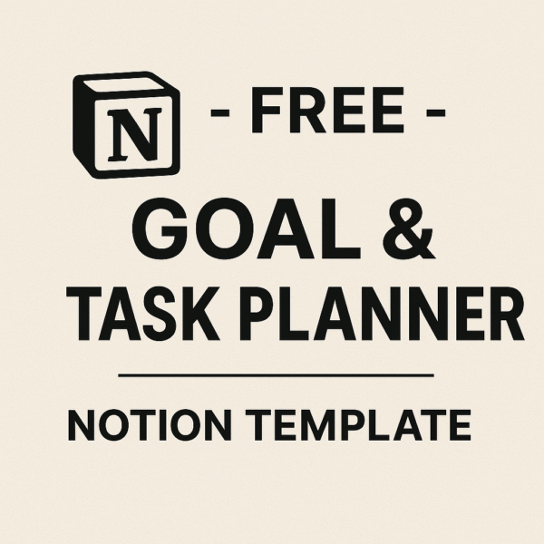 Free Goal & Task Planner Notion Template