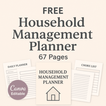Free Household Management Planner