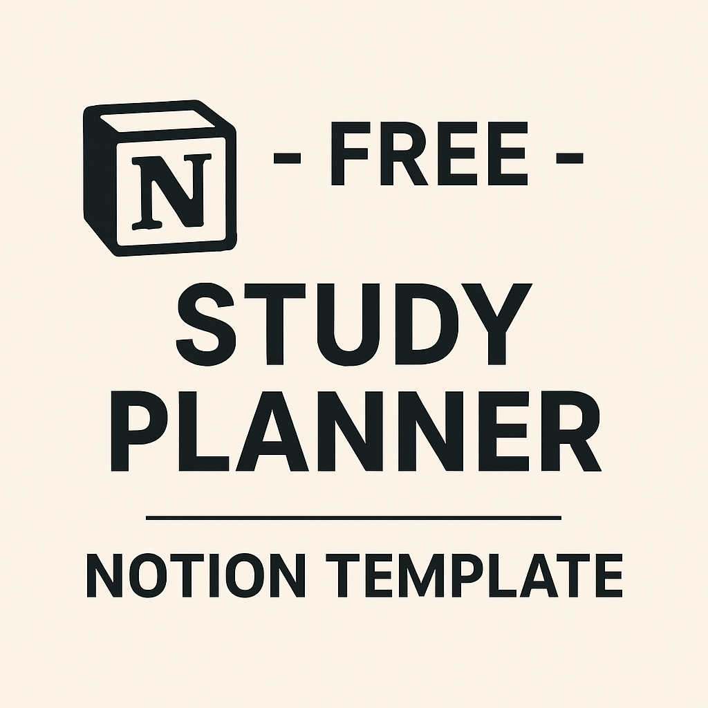 Free Study Planner Notion Template