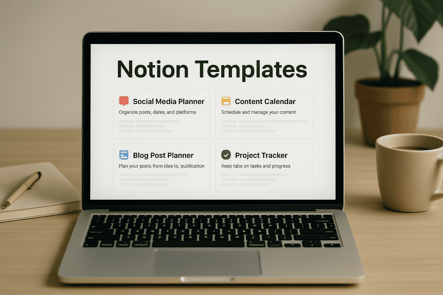 Top Free Notion Templates for Content Creators (Social Media, Blogging & More)