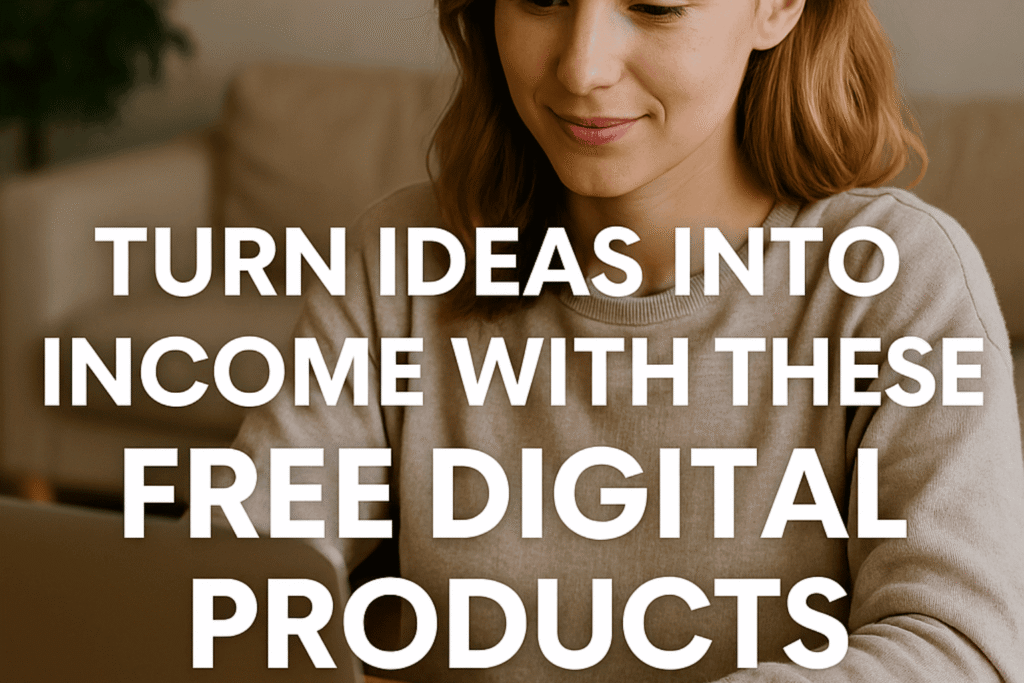 Turn Ideas into Income With These Free Digital Products
