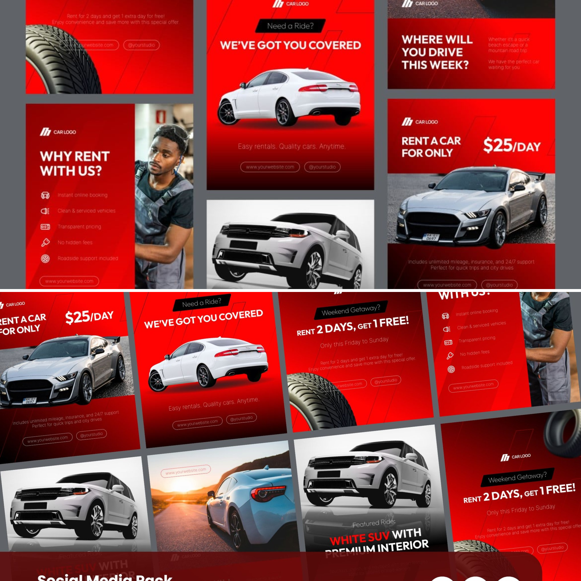 500+ Instagram Templates Canva, psd & ai Editable, plr mrr - Image 4