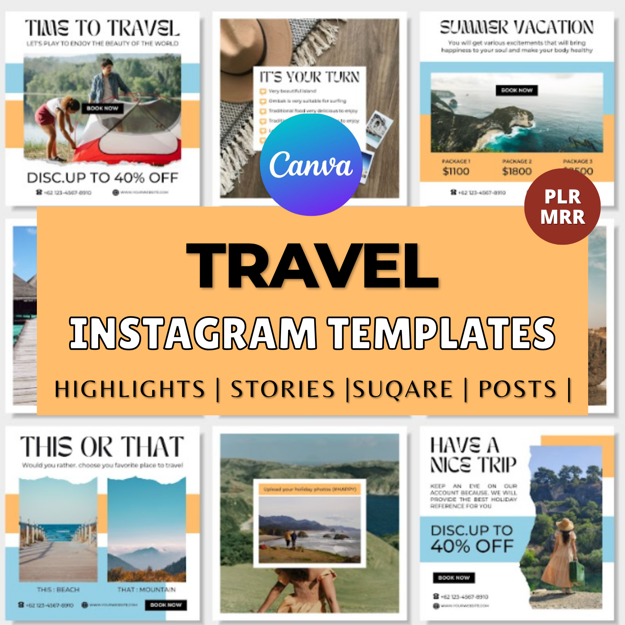 55,000+ Canva Instagram Templates | PLR & MRR Kit - Image 7