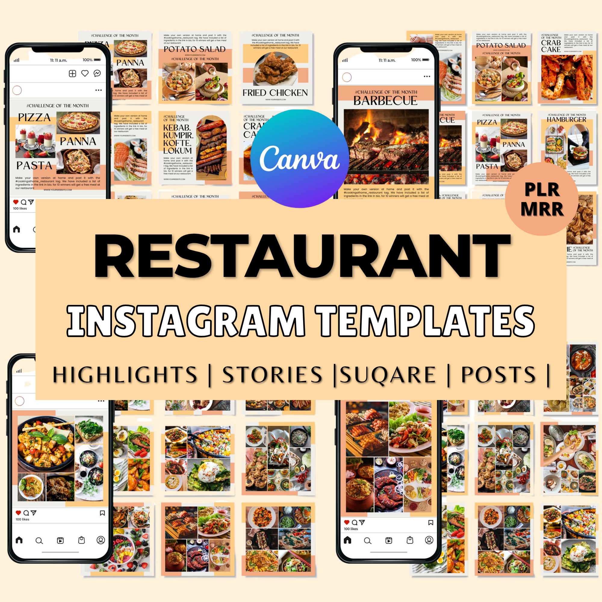 55,000+ Canva Instagram Templates | PLR & MRR Kit - Image 3