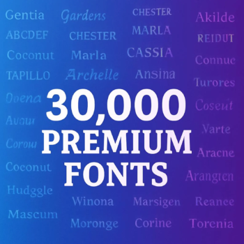 30000 Premium Fonts Collection