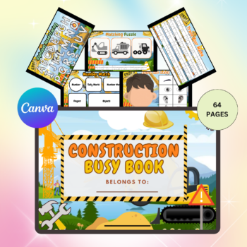 Construction Busy Book for Kids