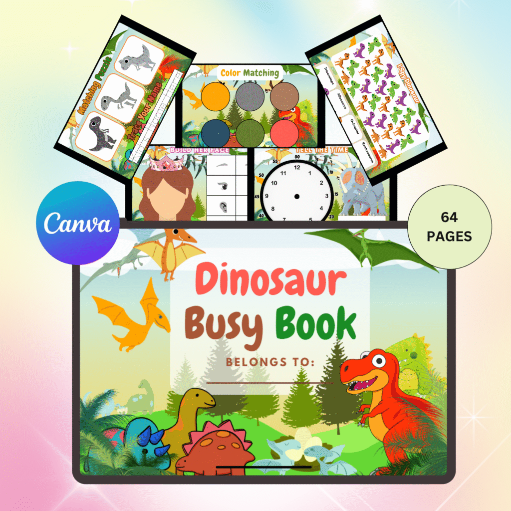 Dinosaur Busy Book for Kids