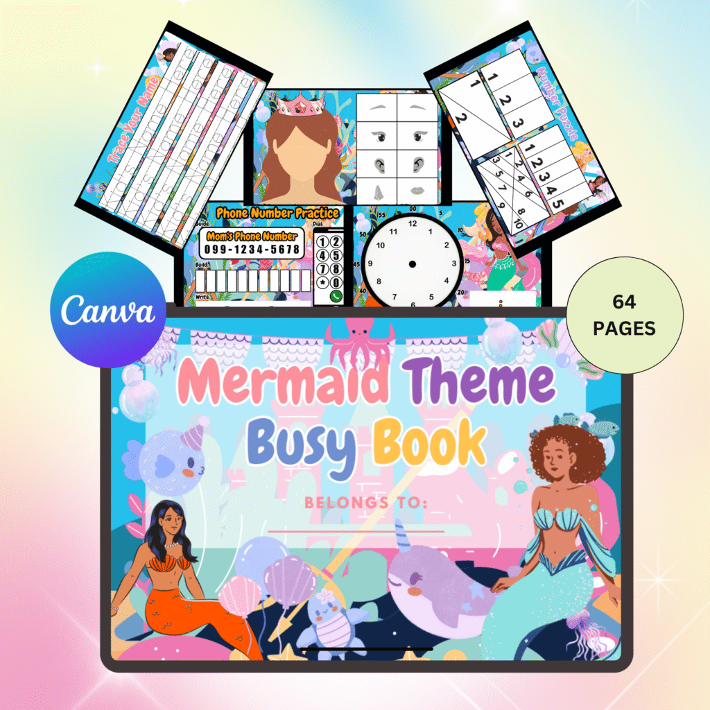 Mermaid Theme Busy Book