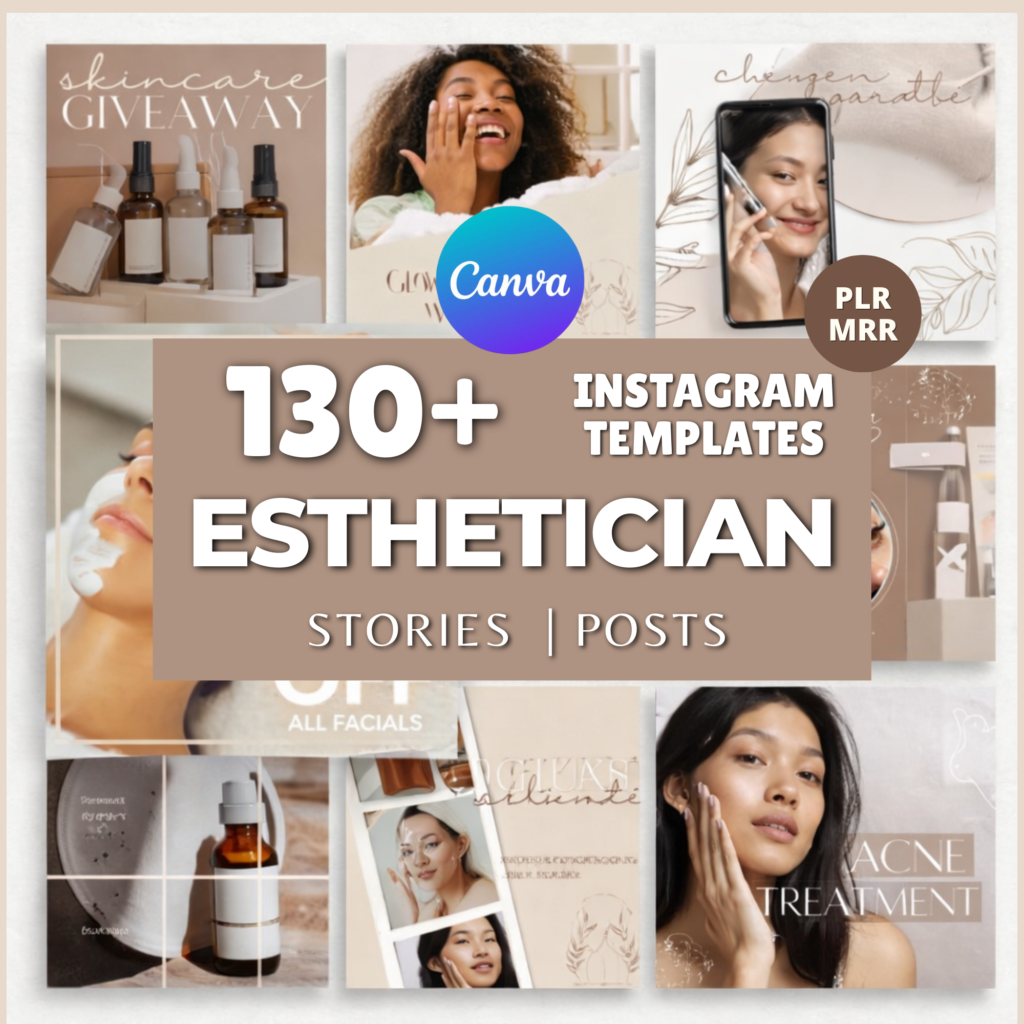 130+ Esthetician Instagram Templates