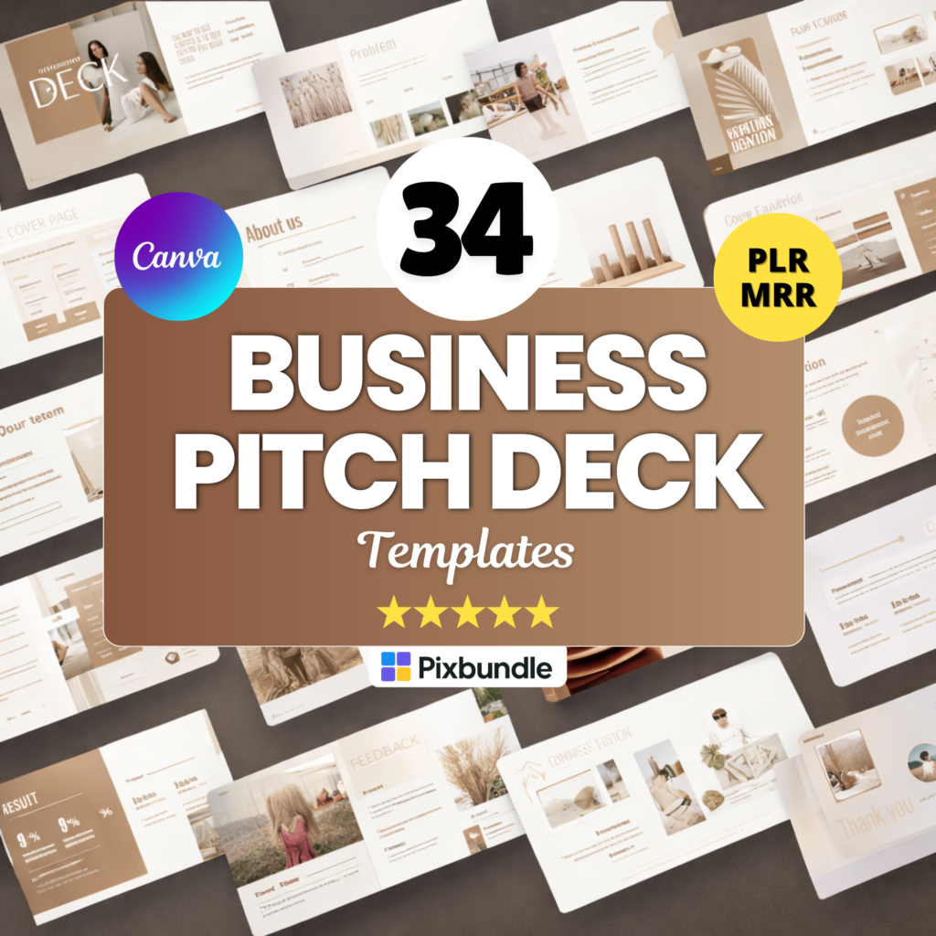 Business Pitch Deck Templates Canva