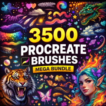 3500+ Procreate Brushes Mega Bundle
