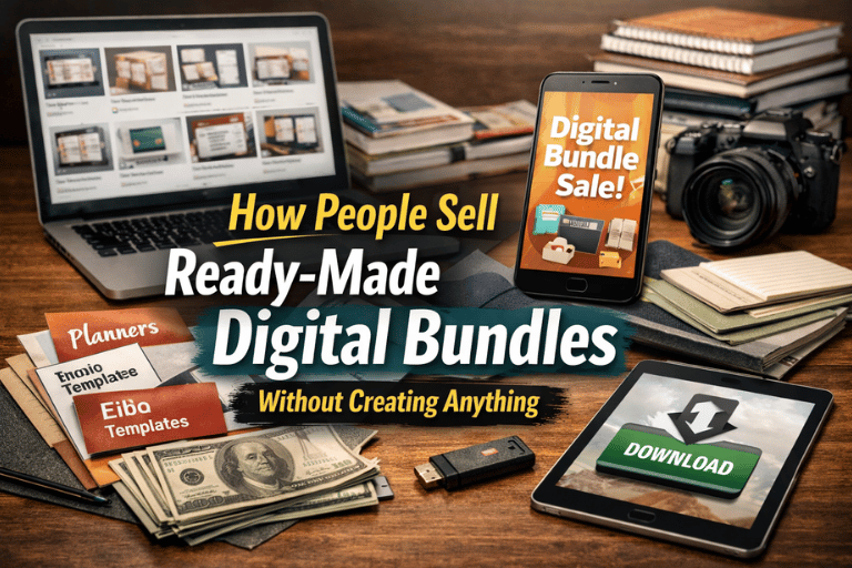 How People Are Selling Ready-Made Digital Bundles Without Creating Anything