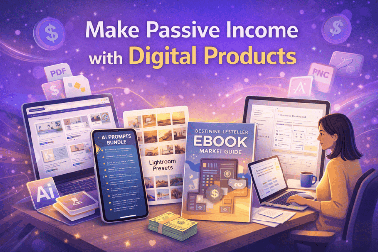 Make Passive Income With Digital Products for Long Term Online Income