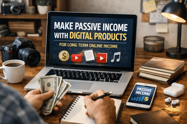 Make Passive Income With Digital Products for Long Term Online Income