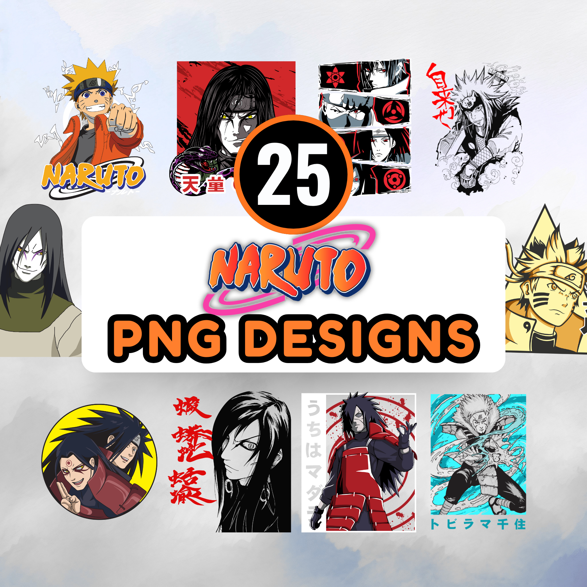 25 Naruto PNG Designs