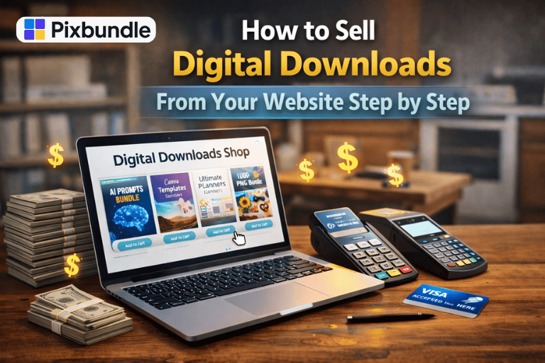 How to Sell Digital Downloads From Your Website (Step-by-Step)