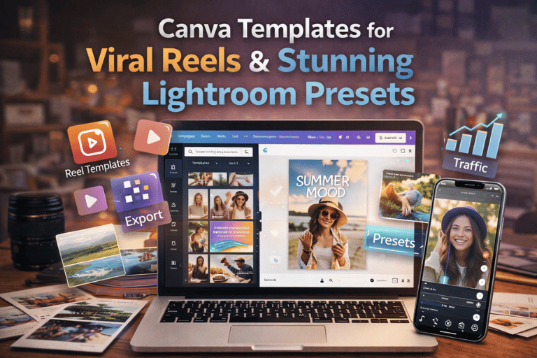 Canva Templates: Designing Viral Reels Bundles and Stunning Lightroom Presets