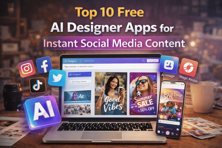 Top 10 Free AI Designer Apps for Instant Social Media