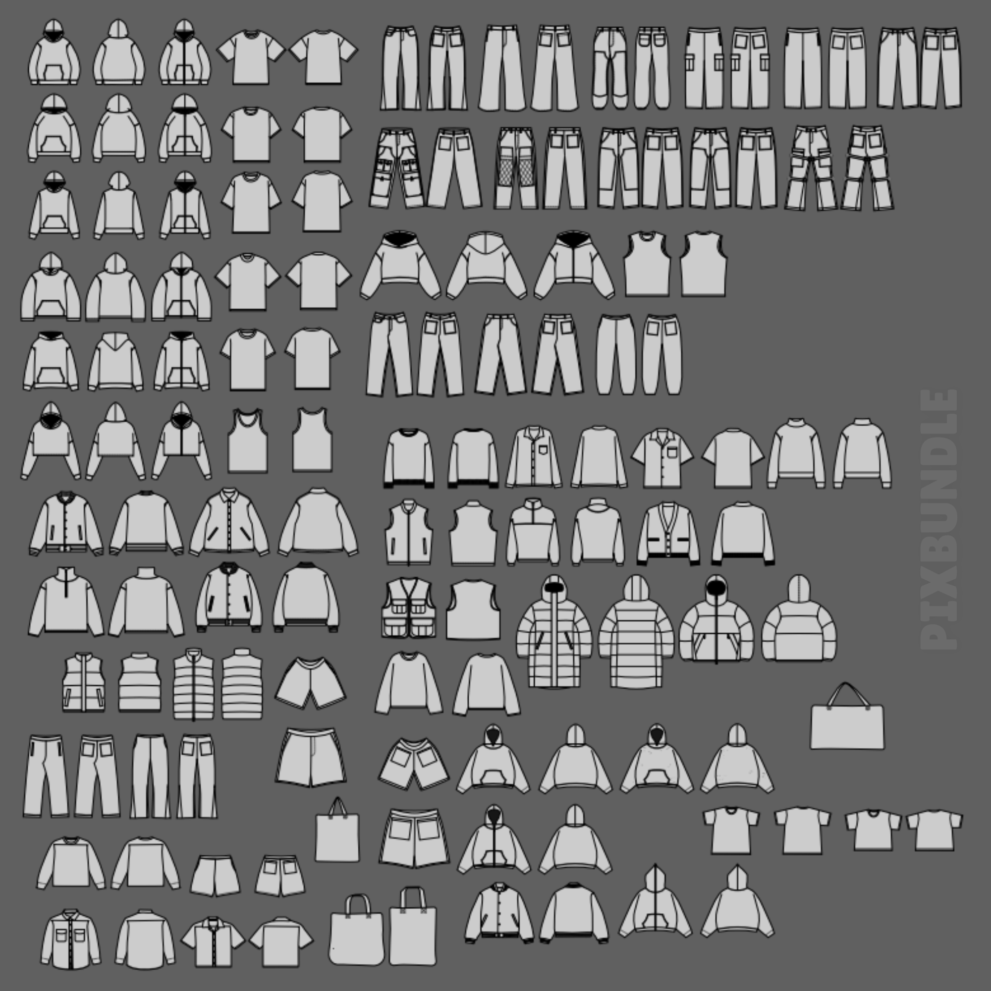 1200+ Clothing Mockups Bundle - Image 2