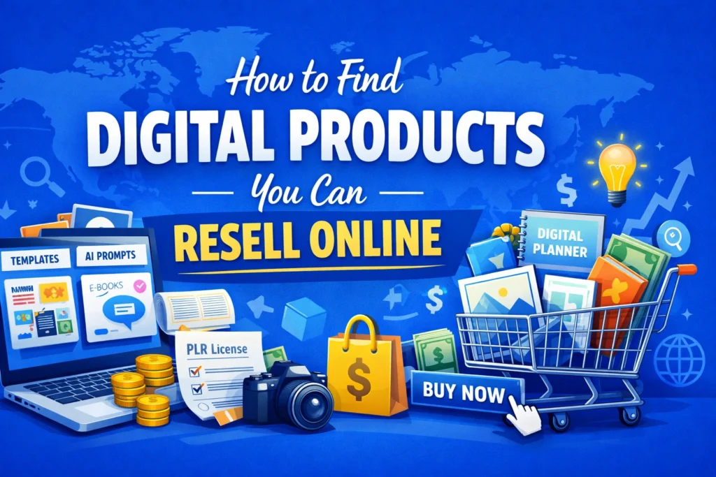 How to Find Digital Products You Can Resell Online (Beginner Guide)