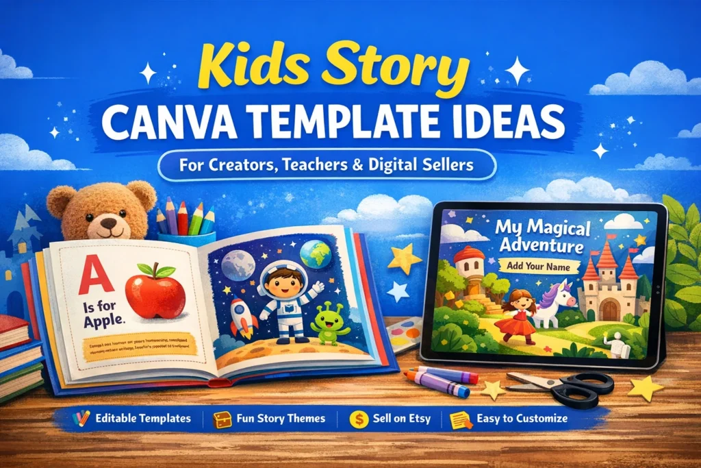 Kids Story Canva Template Ideas for Creators, Teachers & Digital Sellers