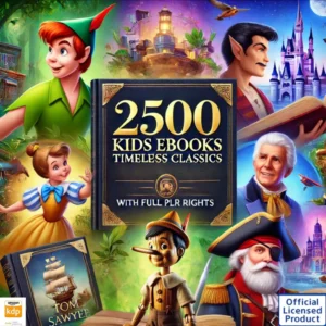 2500 Kids eBooks Bundle with PLR & MRR Editable Pack
