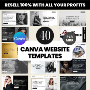 40 Canva Website Templates Bundle
